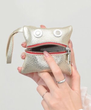  【RIPANI】レザーチャームポーチ