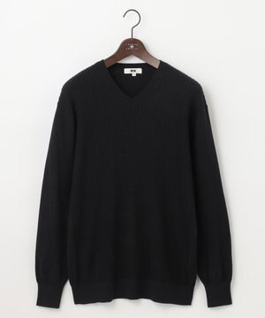  【キングサイズ・チクチクしない/イージーケア/3シーズン対応】 コンフォート Ｖネック セーター