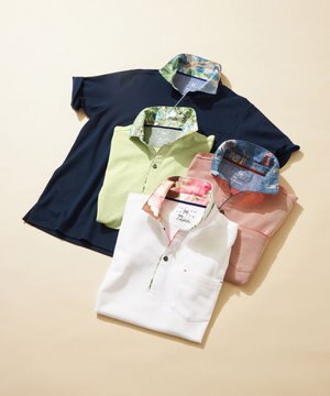  ギフトに！【老舗アロハブランドとコラボレーション】カハラ アロハ ダディ ポロシャツ