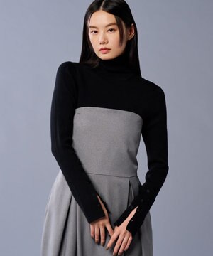  リブ ハイネックニット（uncrave STANDARD）