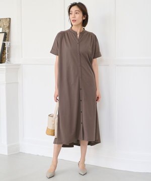  【WEB限定・洗える・XSサイズあり】ディフォームピケ ワンピース