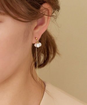  プレシャススリーウォーターパールイヤリング