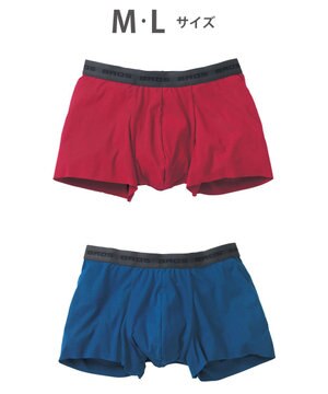  ボクサーパンツ 2枚セット 【オーガニック綿混ボクサー】 快適 吸汗速乾 抗菌防臭 やさしい肌あたり フリーカッティング(裾部分) 環境に配慮 前閉じ GT2310 /ブロス バイ ワコールメン