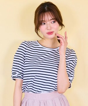  パフスリーブリボン Tシャツ