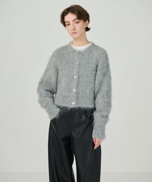  アルパカニットカーディガン