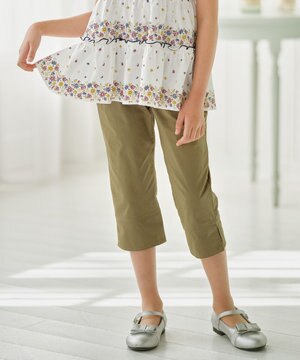  【150-160㎝】スカラップポケット７分丈 パンツ