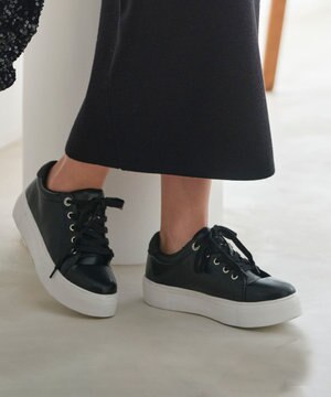  【23.0~24.0cm】ラメアクセント スニーカー