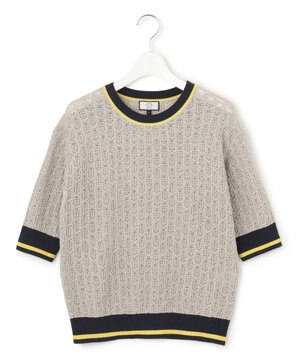  【WOMEN】コットンベーシック ニットプルオーバー