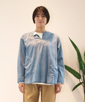  【WOMEN】ダンガリーデニム ブラウス