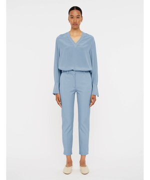  ギャバジンストレッチ　スリムストレートトラウザーズ