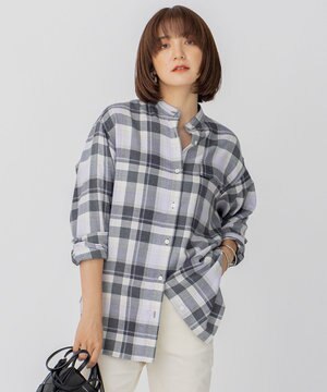  CANCLINI メルトン バンドカラーシャツ