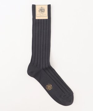  【定番】ハイゲージワイドストライプ リブソックス