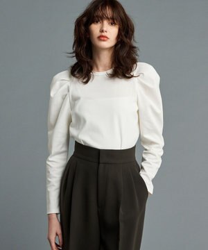  【UVケア・接触冷感】ダブルフェイスジャージー ボリュームスリーブ カットソー(長袖)（uncrave STANDARD）