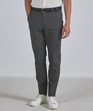  仕事で着られる 冷んやり綿パン【接触冷感/ストレッチ】ストレッチサマーポプリン