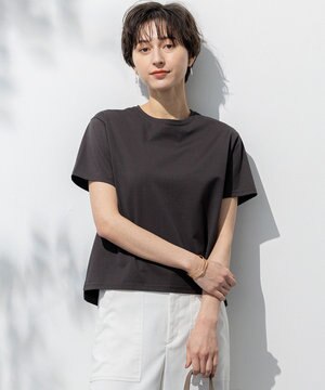  【洗える】ハイエンド クルーネック Tシャツ