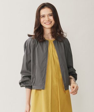  【洗える】テンセルコットンエンブロイダリー ジャケット