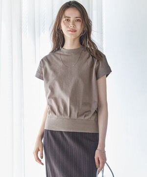  【SLOW/WEB限定】コンパクトインレー フレンチスリーブ カットソー
