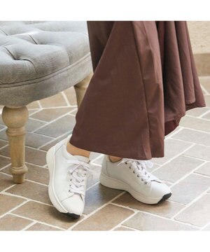  <MODE ET JACOMO>【軽量】レースアップ厚底スニーカー