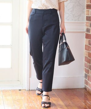 【撥水】サテンストレッチビューティ パンツ