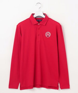  【MEN】【UVカット】ハニカムカノコ長袖ポロシャツ