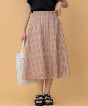  ラメシアーチェック スカート