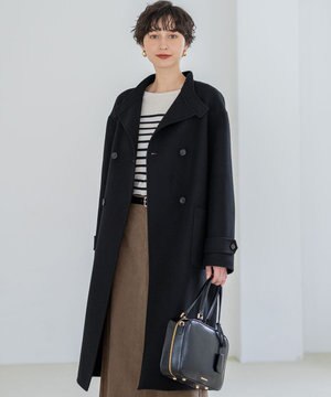  【VERY掲載】MANTECOPureリバー スタンドカラーコート