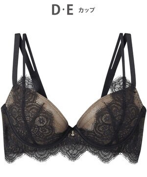  ブラジャー 谷間メイク カップ上辺が浮きにくい Gカップまで対応 大きいサイズ 【Glama-Rich グラマリッチ ボリュームUPタイプ】 ブラ BYJ302 アンフィ／ワコール