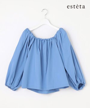 【エステータ】THOMAS MASON ボリュームスリーブブラウス