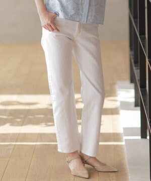  【洗える】BASIC STRETCH DENIM ボーイフィット デニム