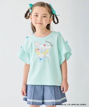  【サンリオキャラクターズ×ANY KIDS】ひんやり ファンシーフリル袖Tシャツ