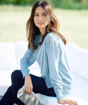  ファインゲージスパングルプルオーバー ニット