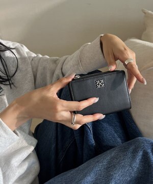  ミニモノグラムプレートハーフウォレット(SO-421)