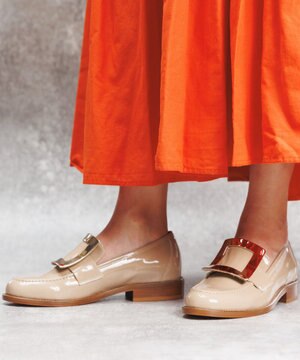  【LucaGrossi/ルカグロッシ】メタルバックルローファー/K199M-US