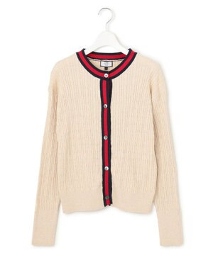  【WOMEN】コットンベーシック ニットカーディガン