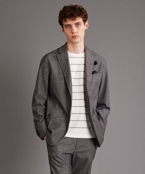  【ストレッチ】メランジモールスキン ジャケット