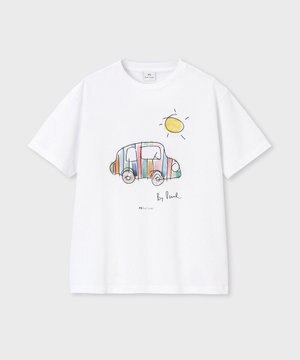  Drawn by Paul Striped Car Tシャツ