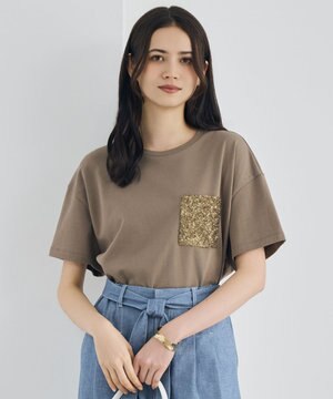  【色違いで揃える方多数・着回し力抜群】スパングルポケットＴシャツ