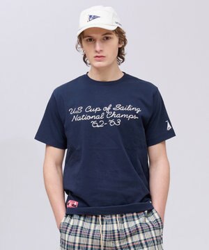  【NYUZELESS】エンブロイダリー モチーフTシャツ