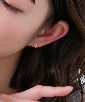  【K10】ツインバケットピアス　ゴールド