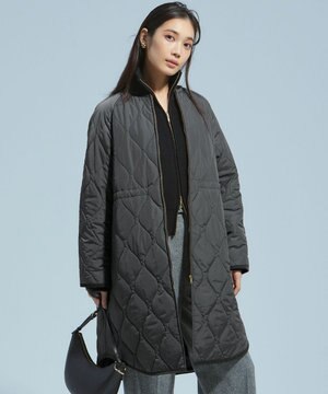  【洗える/撥水加工】中綿 ロング パディング アウター