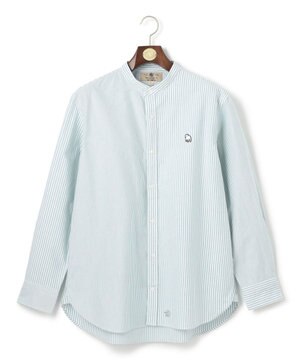  【IVY COLLECTION】【KING SIZE】バックブル ロンストクレイジーパターン バンドカラーシャツ