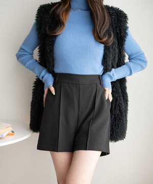  ピンタックショートパンツ