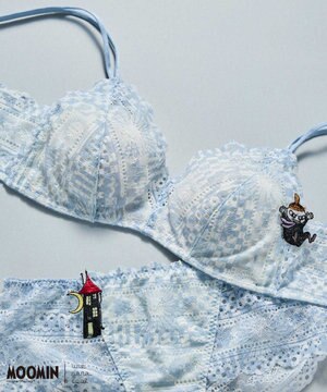  【ムーミン】 MOOMIN * une nana cool  364 レース ノンワイヤーブラ