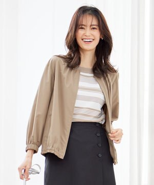  【洗える・撥水】 Minotechライトタフタ ブルゾン