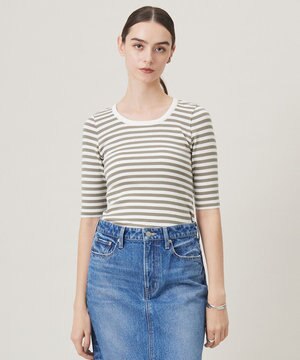  【洗える】4×2リブ プルオーバー