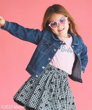  【Barbie(TM)】リボン デニムジャケット