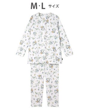  ワコール_リラックス＆スリープ パジャマ キルトニット素材(本体) あったか 長袖 長ズボン ミントン レディース NDW458 /ワコール