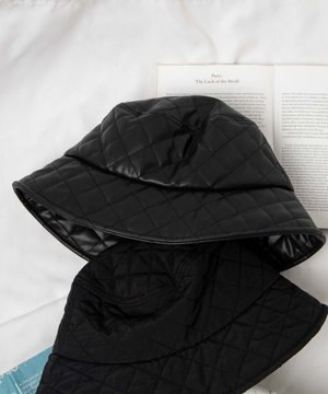  キルティングバケットハット