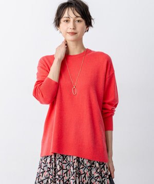 【見上愛さん着用/Oggi・STORY掲載】ピュアカシミヤ クルーネック ニット