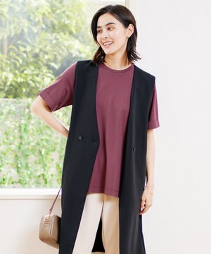 【接触冷感/吸水速乾】BEAUTY FORM フレアTシャツ